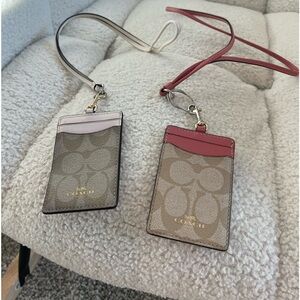Coach card lanyards